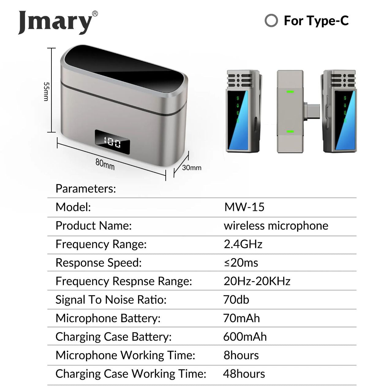 Microphone Jmary mw-15 double